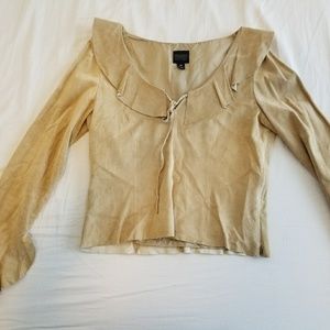 Suede blouse